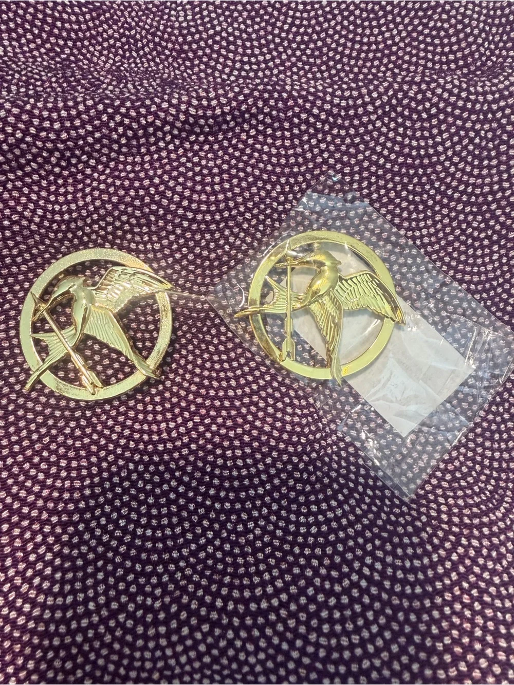 Hunger Games Gold Mockingjay Brooch Pins - Women’s , Kids, Men’s Accessories